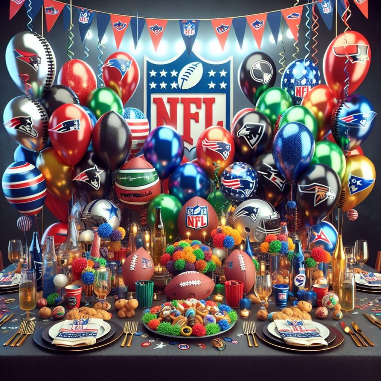 Colorful Football Decorations