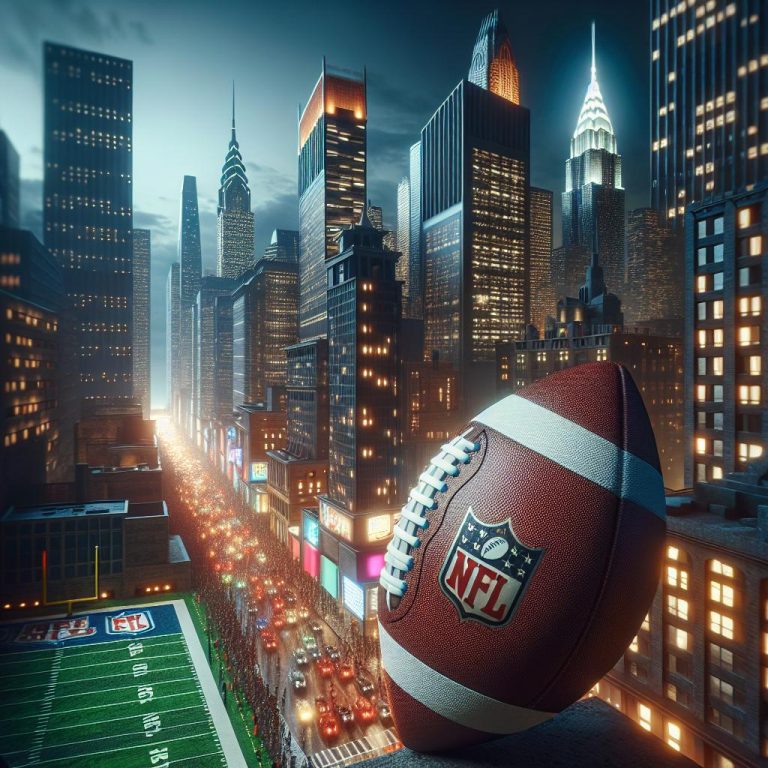 "Football in Cityscape"