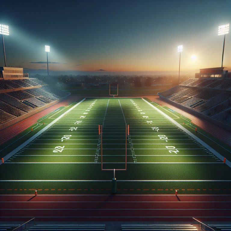 "Football Field at Dusk"
