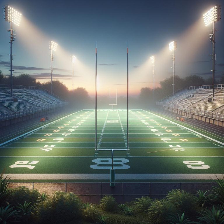 "Football Field at Dusk"