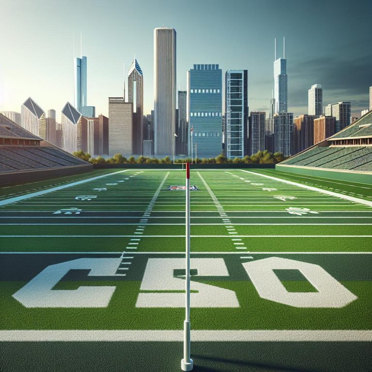 "Chicago Skyline Football Field"