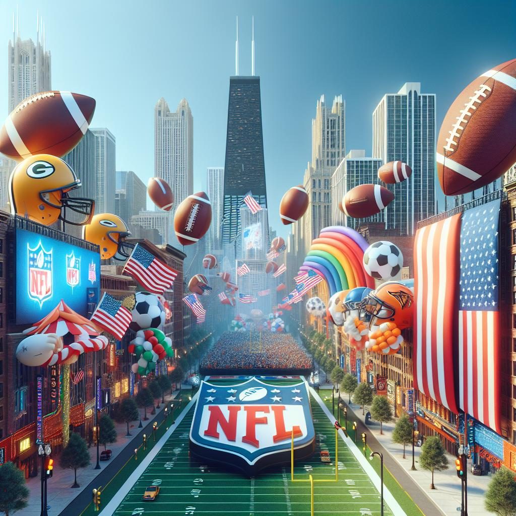 Chicago Skyline Game Day