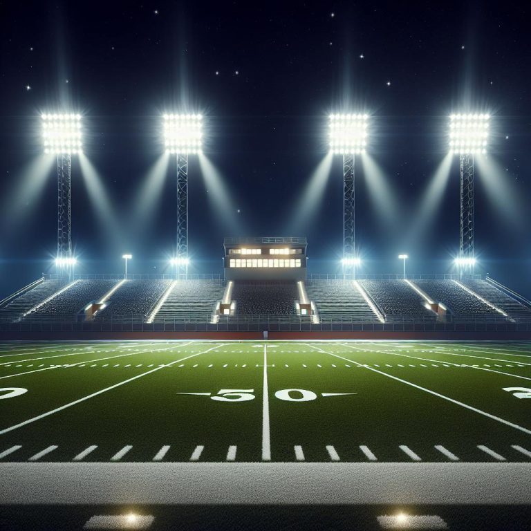 "Football Field Under Lights"