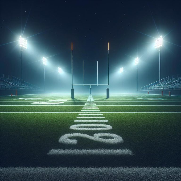 "Football Field Under Lights"