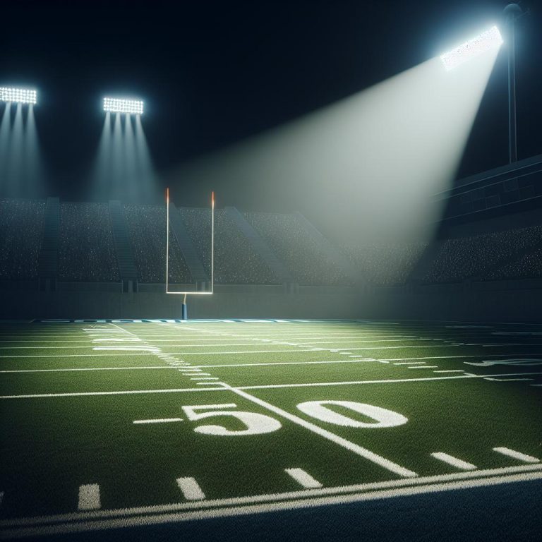 "Football Field Spotlight"