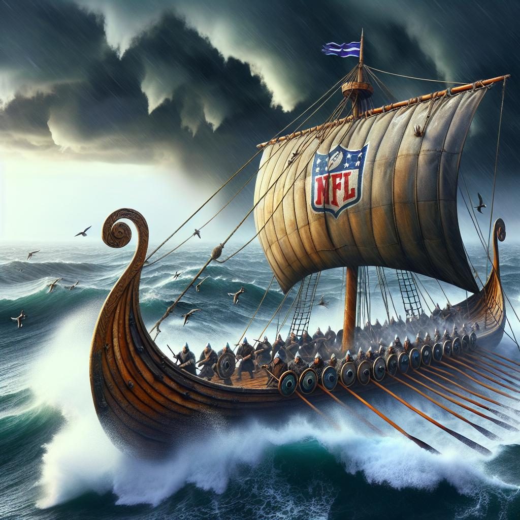 Viking Ship in Storm