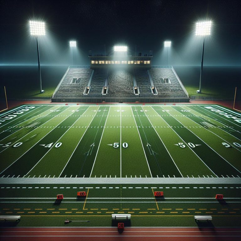 "Football Field Under Lights"