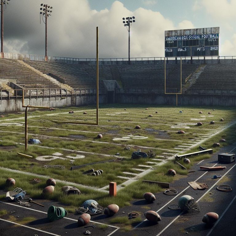 Abandoned football field