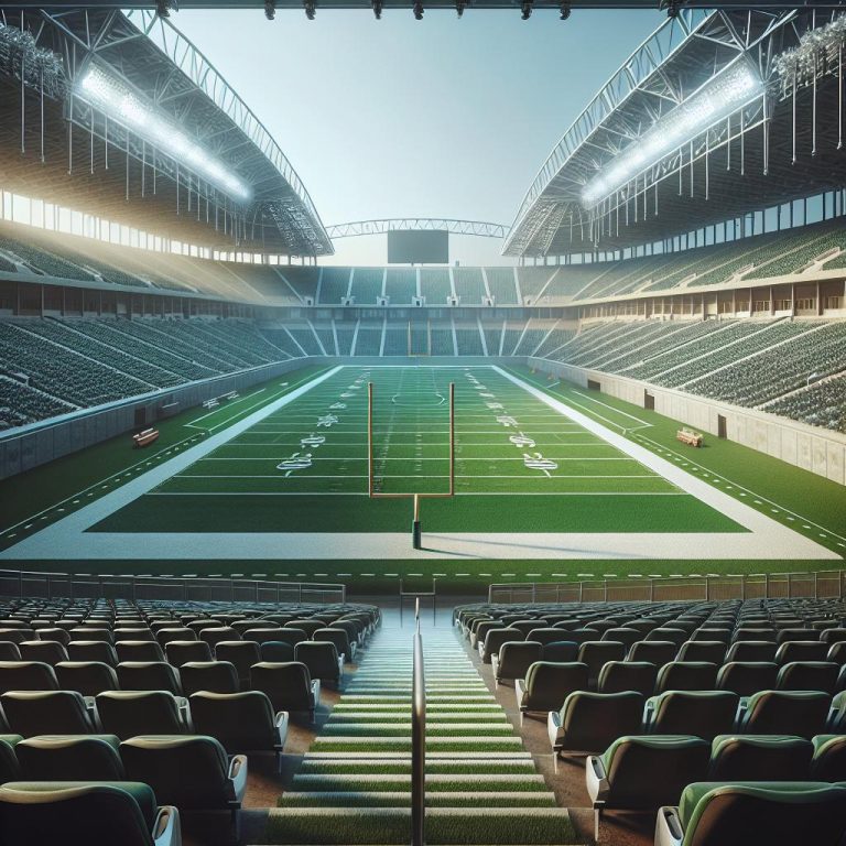 Empty football stadium seats
