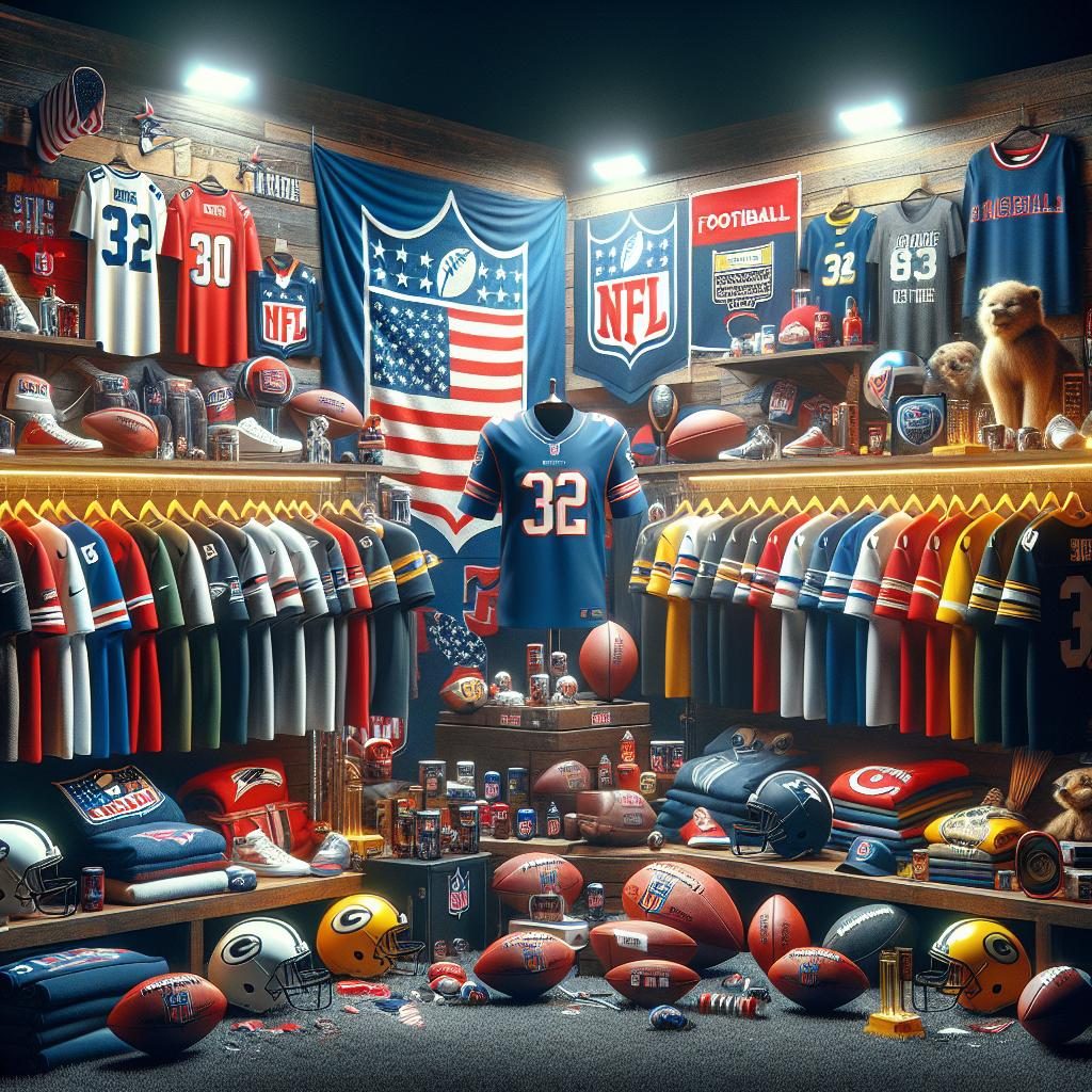 NFL Team Merchandise Display