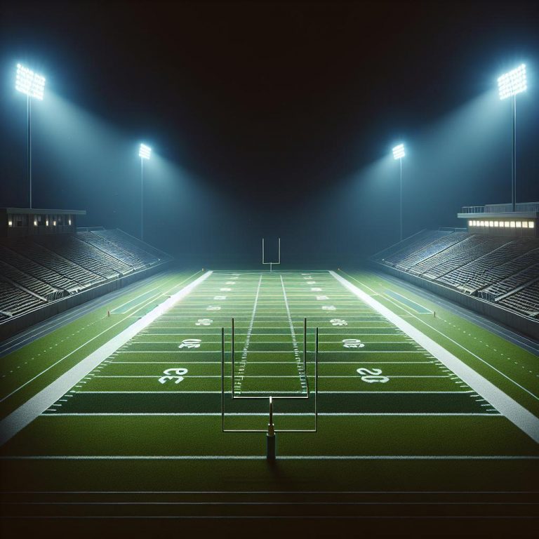 "Football Field Under Lights"