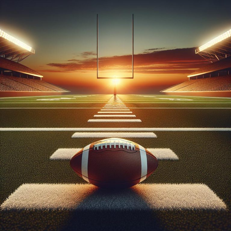 "Football Field Sunrise"