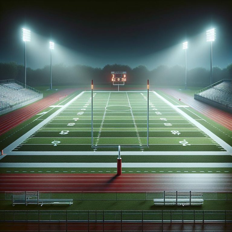 Empty football field