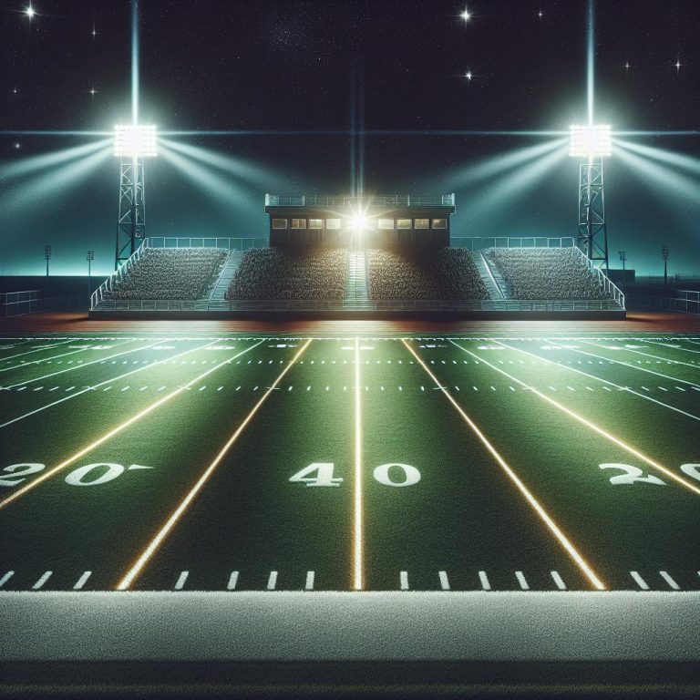 Football Field Under Lights