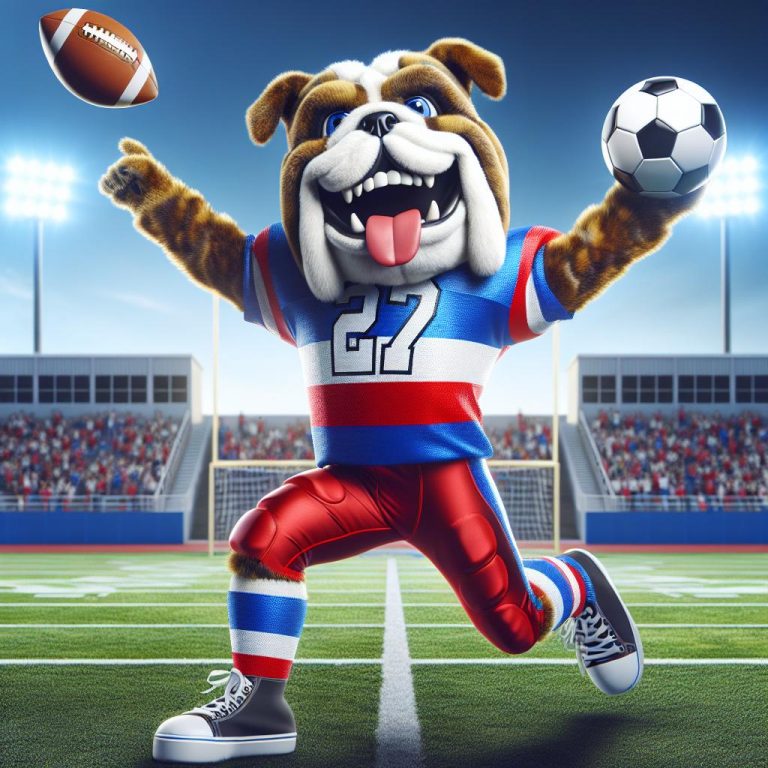 Bulldog Mascot Celebration