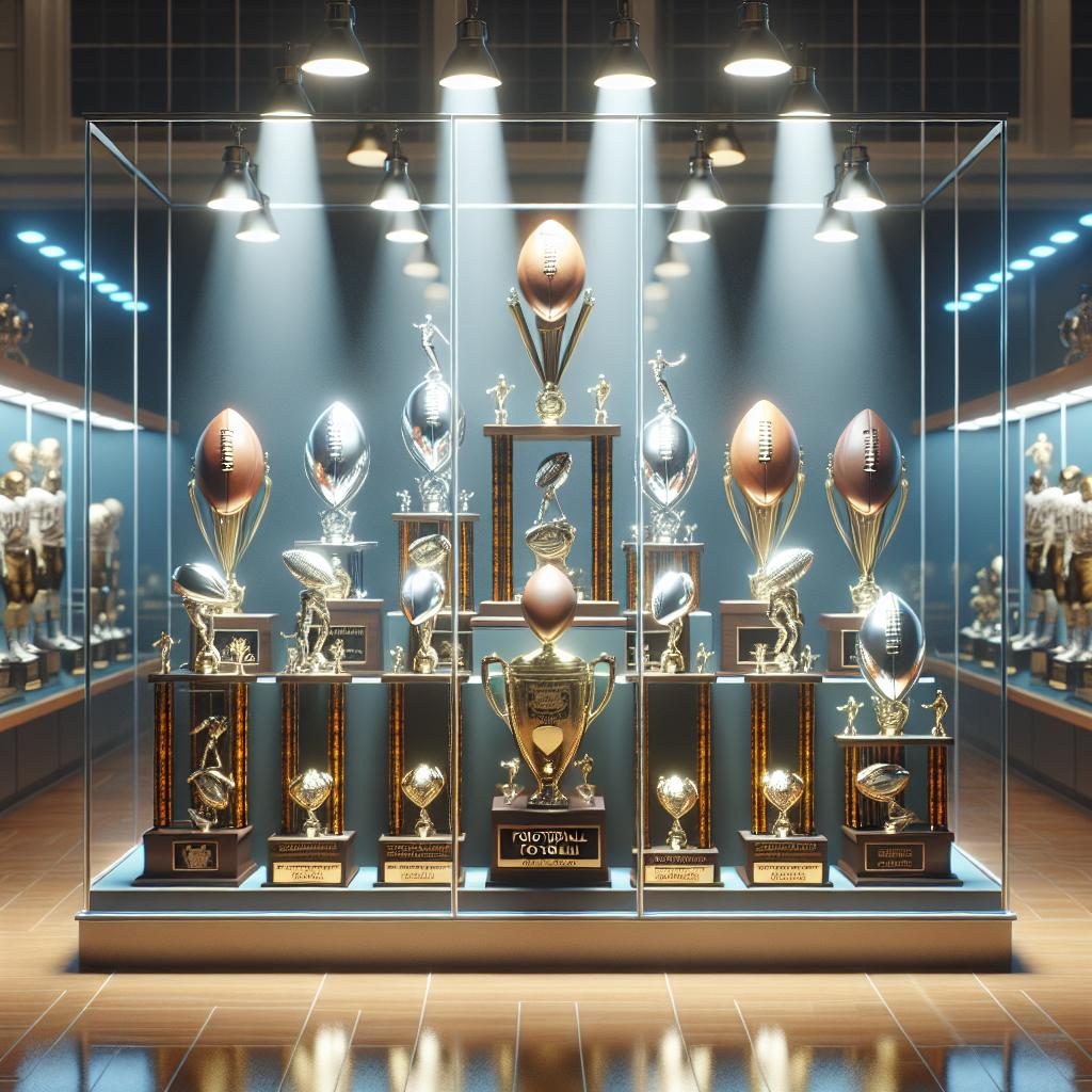 Football Trophy Display