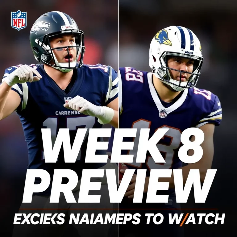 NFL Week 8 Preview: Exciting Matchups and Key Players to Watch