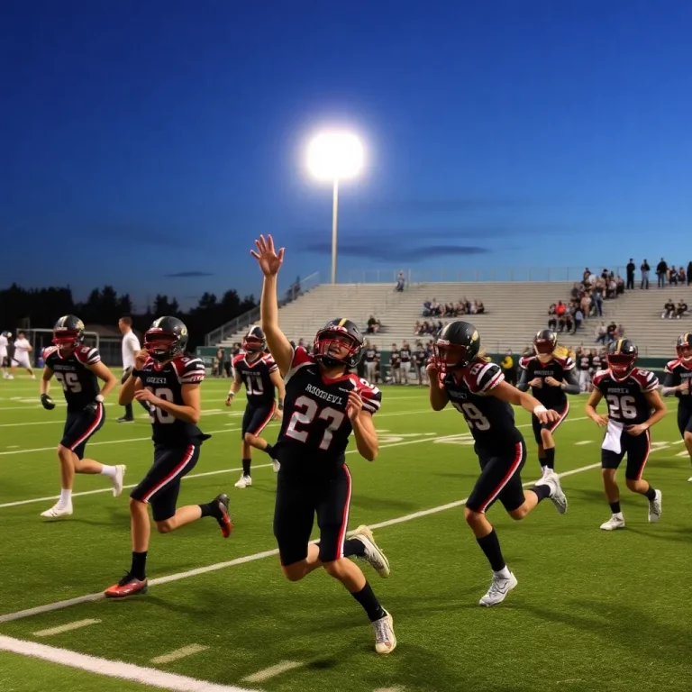 Excitement in the Air as Roosevelt Roughriders Take on Wells Under Friday Night Lights in Oregon