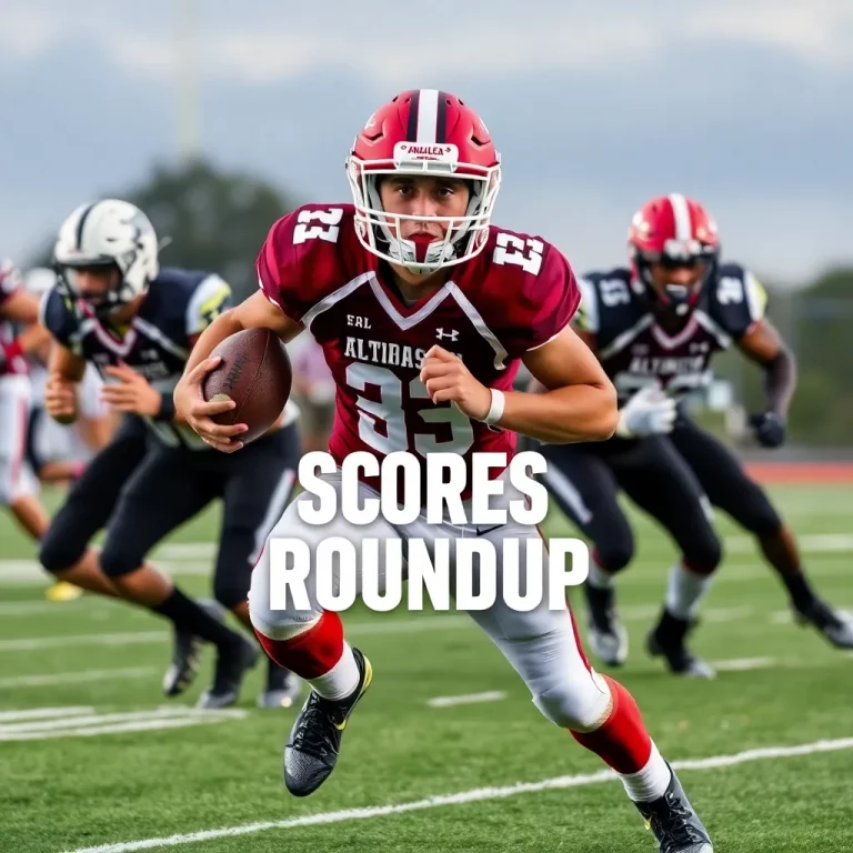 High School Football Scores Roundup from Alabama: Exciting Matchups and Dominating Performances