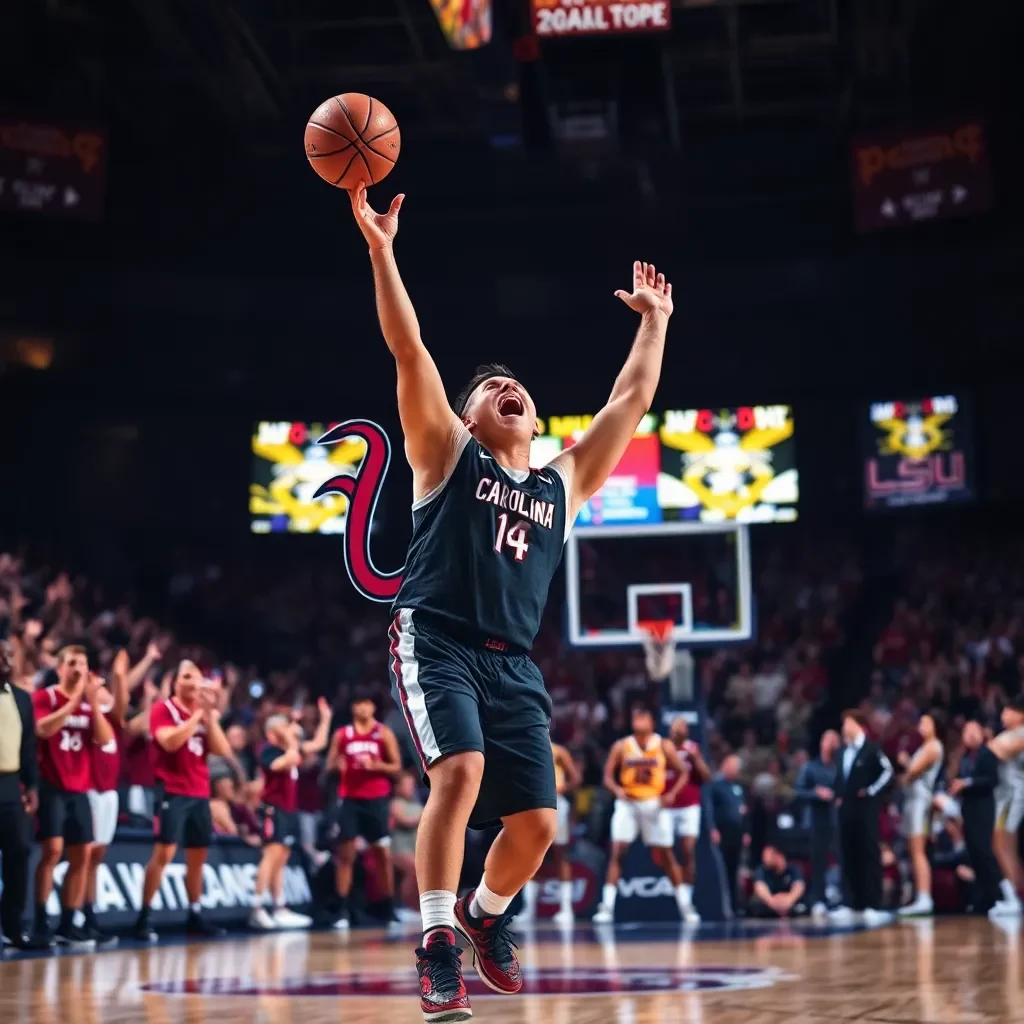 Excitement Builds as South Carolina Gamecocks Secure Win Against LSU Tigers and NCAA Men's Basketball Tournament Approaches