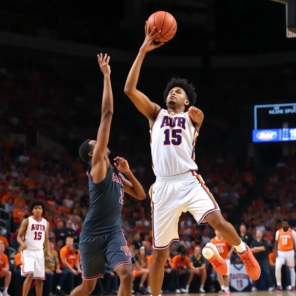 Auburn Secures Narrow Victory Against Tennessee in Thrilling NCAA Basketball Duel