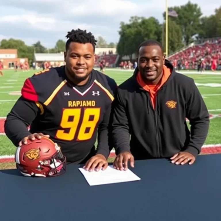 Tristian Littlejohn Signs with Gallaudet University: A Triumph for South Rowan Football
