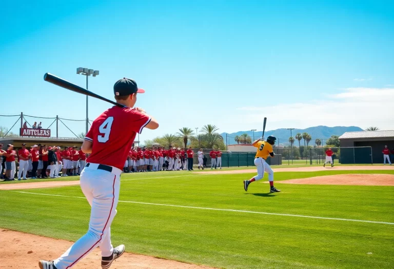 High school baseball players competing in Arizona