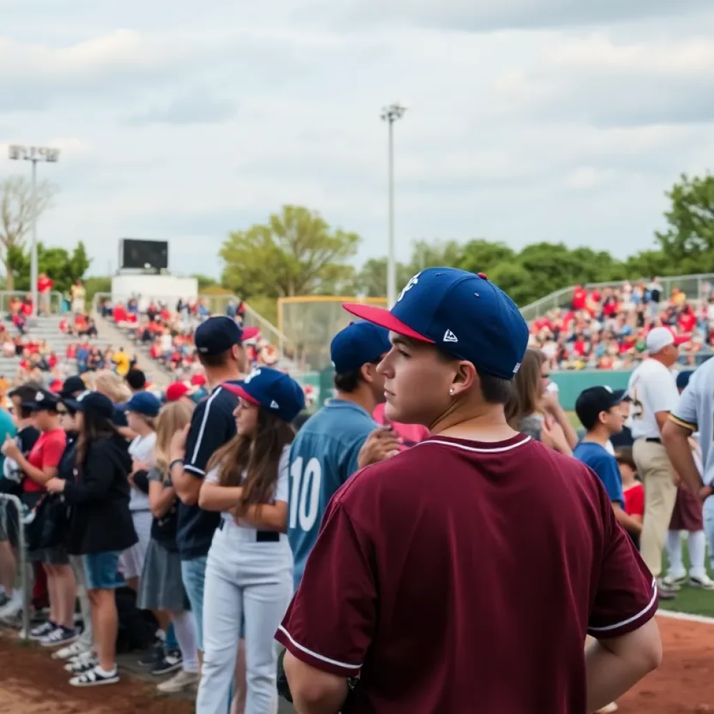 Fans enjoying the High School Baseball Series at ONEOK Field