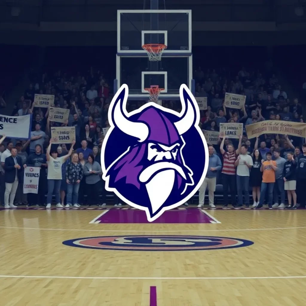 St. Laurence Vikings basketball team during the playoffs