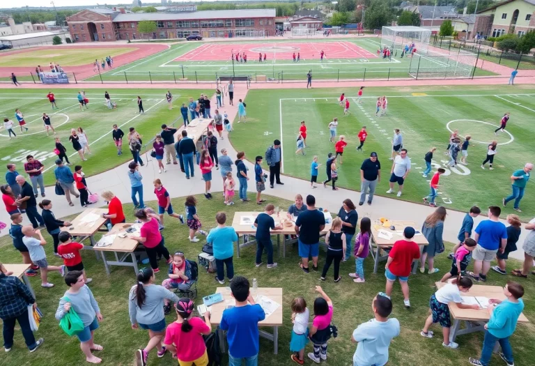 Students engaged in educational activities in Texas