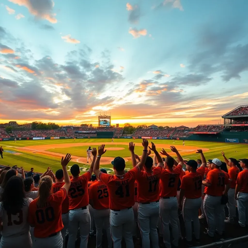 Warren Central High School baseball team celebrating their victory