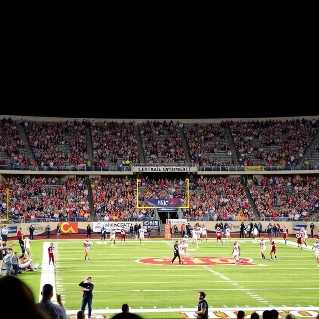 High school football game between Central Gwinnett and Milton