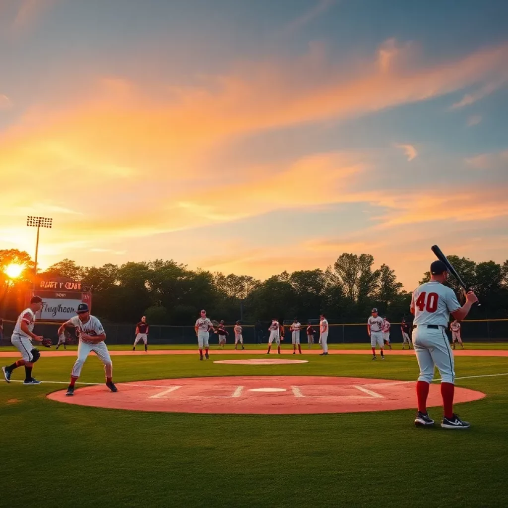 Baseball players practicing on the field for the 2025 season