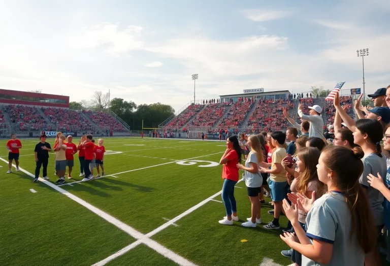 Community support at Brandon High School football