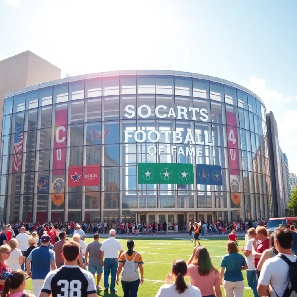 Rendering of the renovated Canton Football Hall of Fame