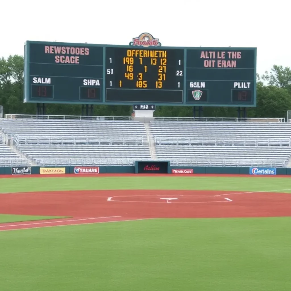 Baseball field at Cedar Valley High School