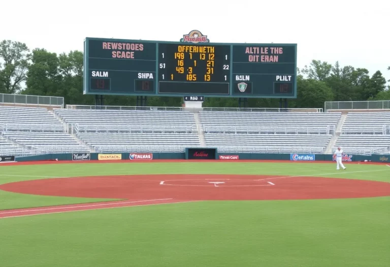 Baseball field at Cedar Valley High School