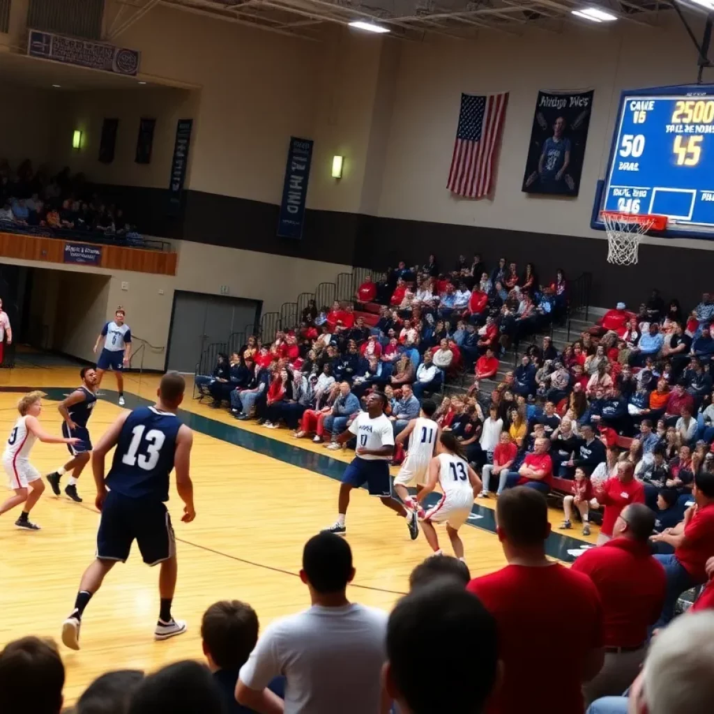 Cretin-Derham Hall Raiders basketball game against Maple Grove Crimson