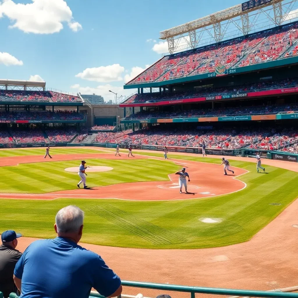 Players in action during Florida high school baseball season
