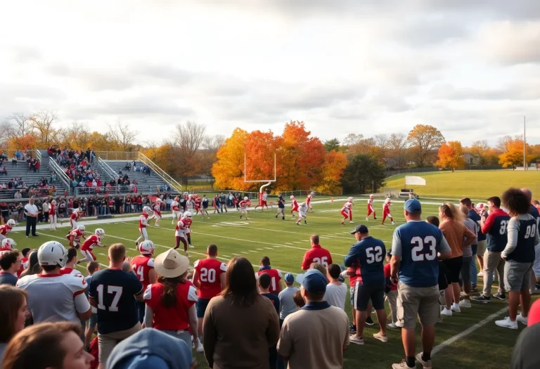 High school football teams in action during the 2025 season