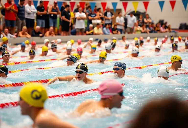 Swimmers competing in Georgia State Championships