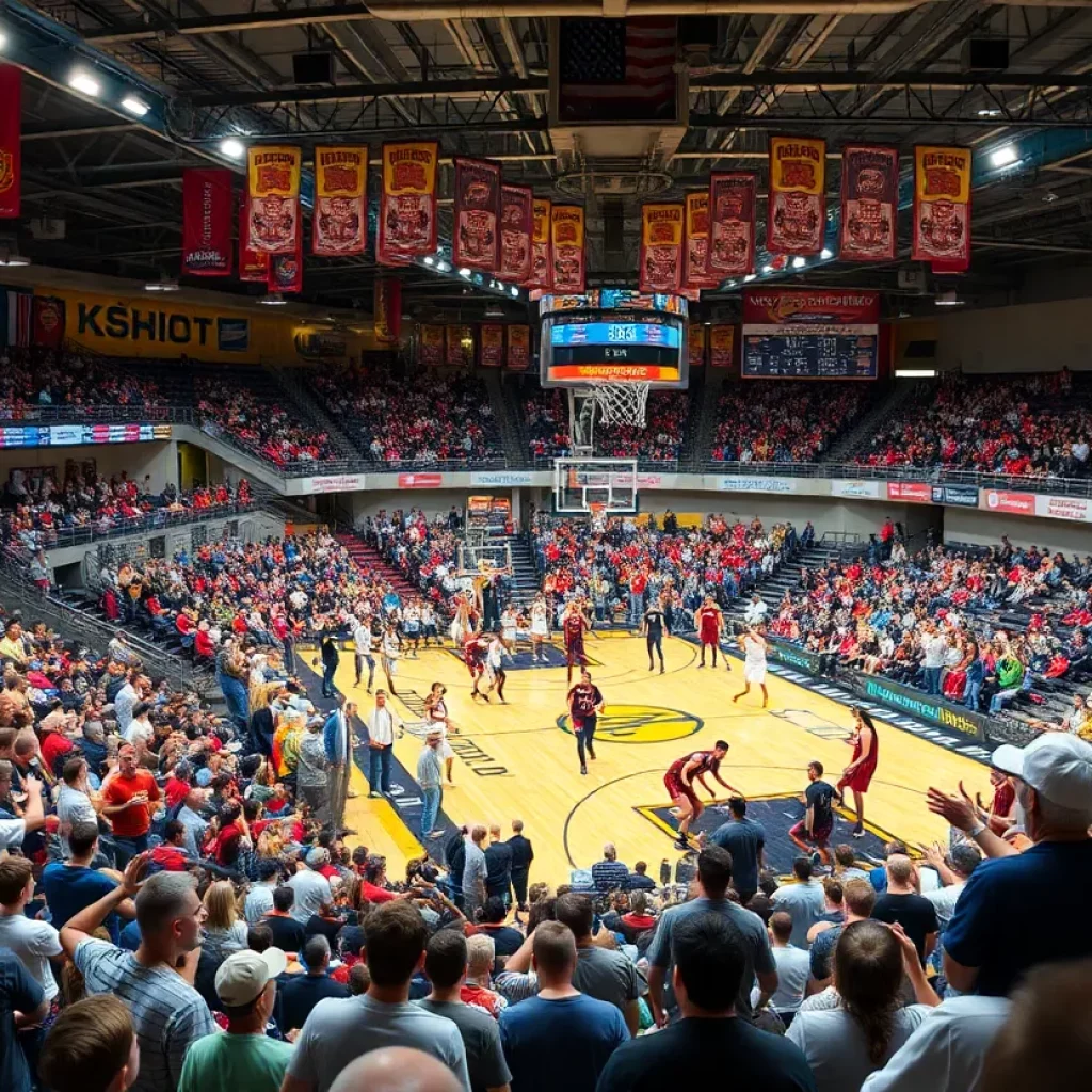 High school basketball players competing in Indiana tournament