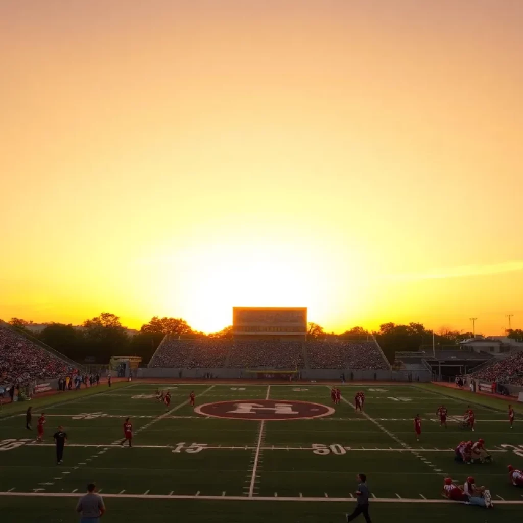 Tribute to Kenneth Hall - High school football field