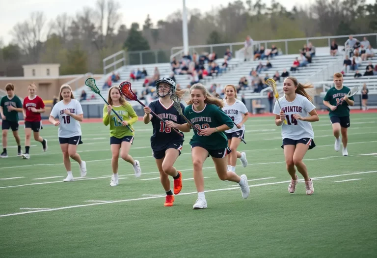 High school lacrosse game in Kentucky