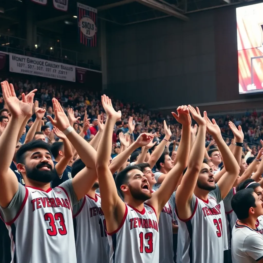 Fans enjoying the MSHSL Boys Basketball Tournament