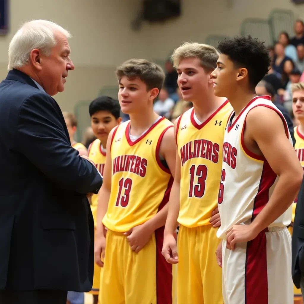 Northville high school basketball game showing players and emotions