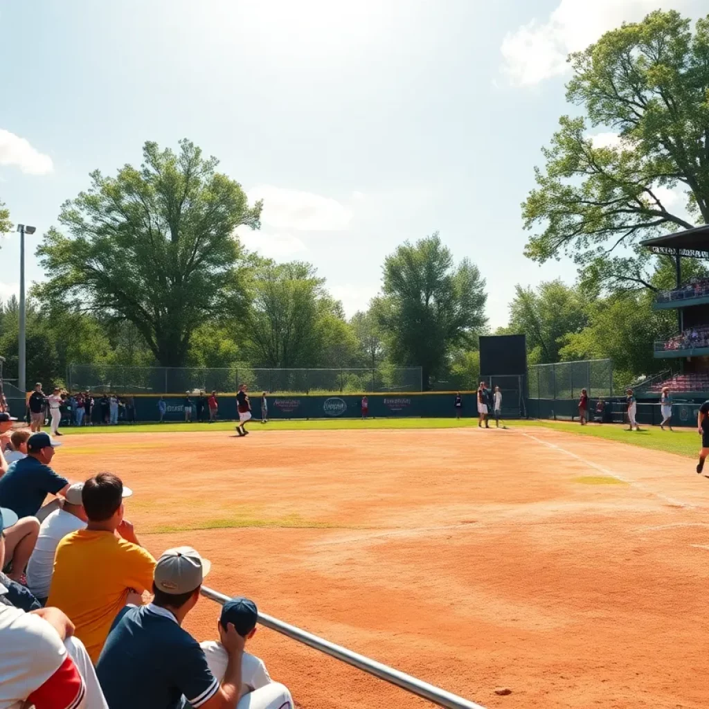High school baseball game in Rio Grande Valley