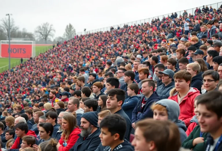 Fans reacting to the postponement of the CIF Southern Section boys' soccer championship game