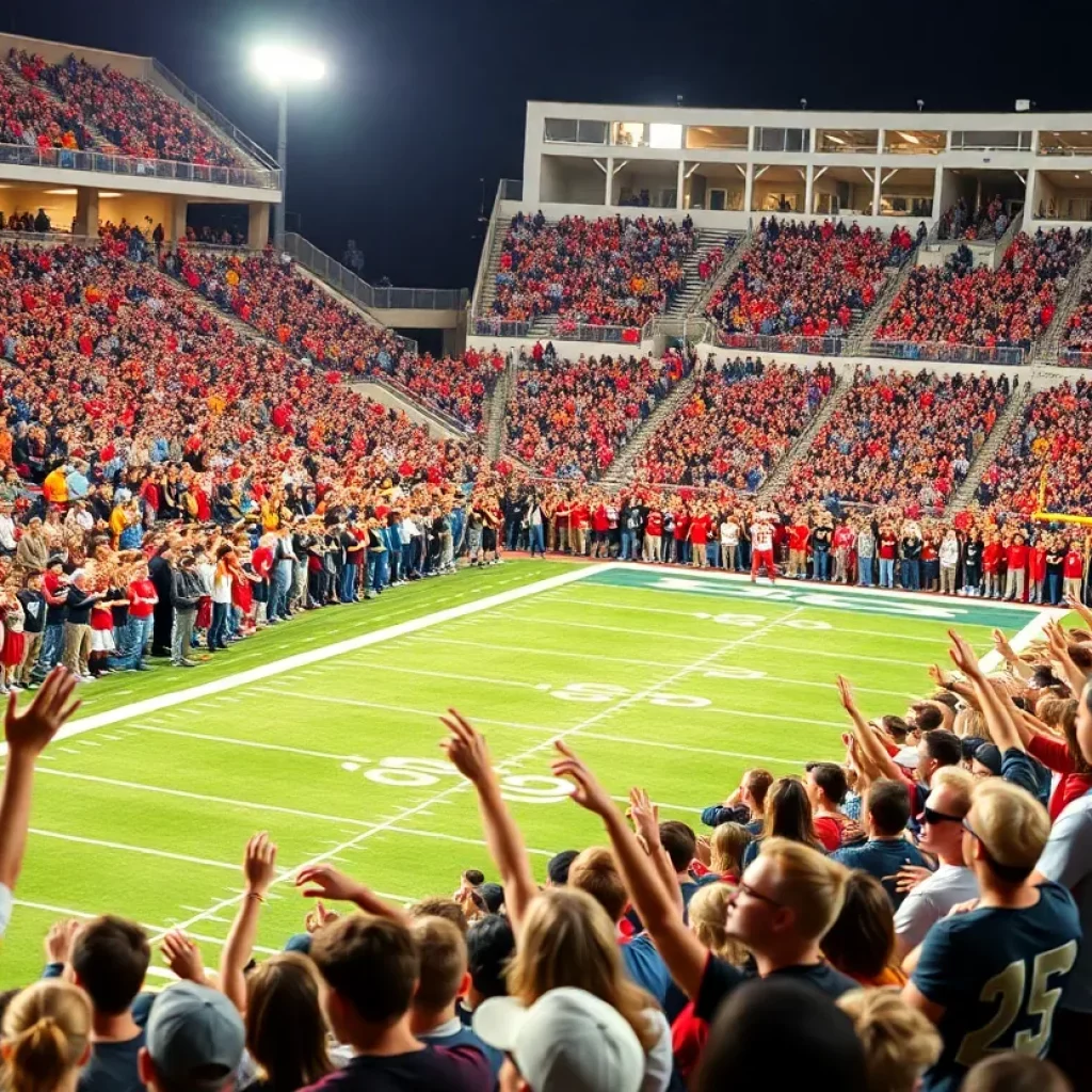 High school football game in Southwestern Conference