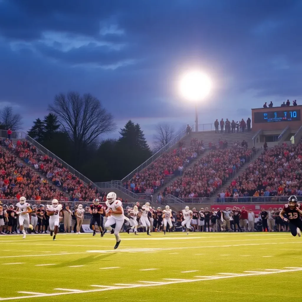 High school football game between St. John Bosco and Manatee Hurricanes